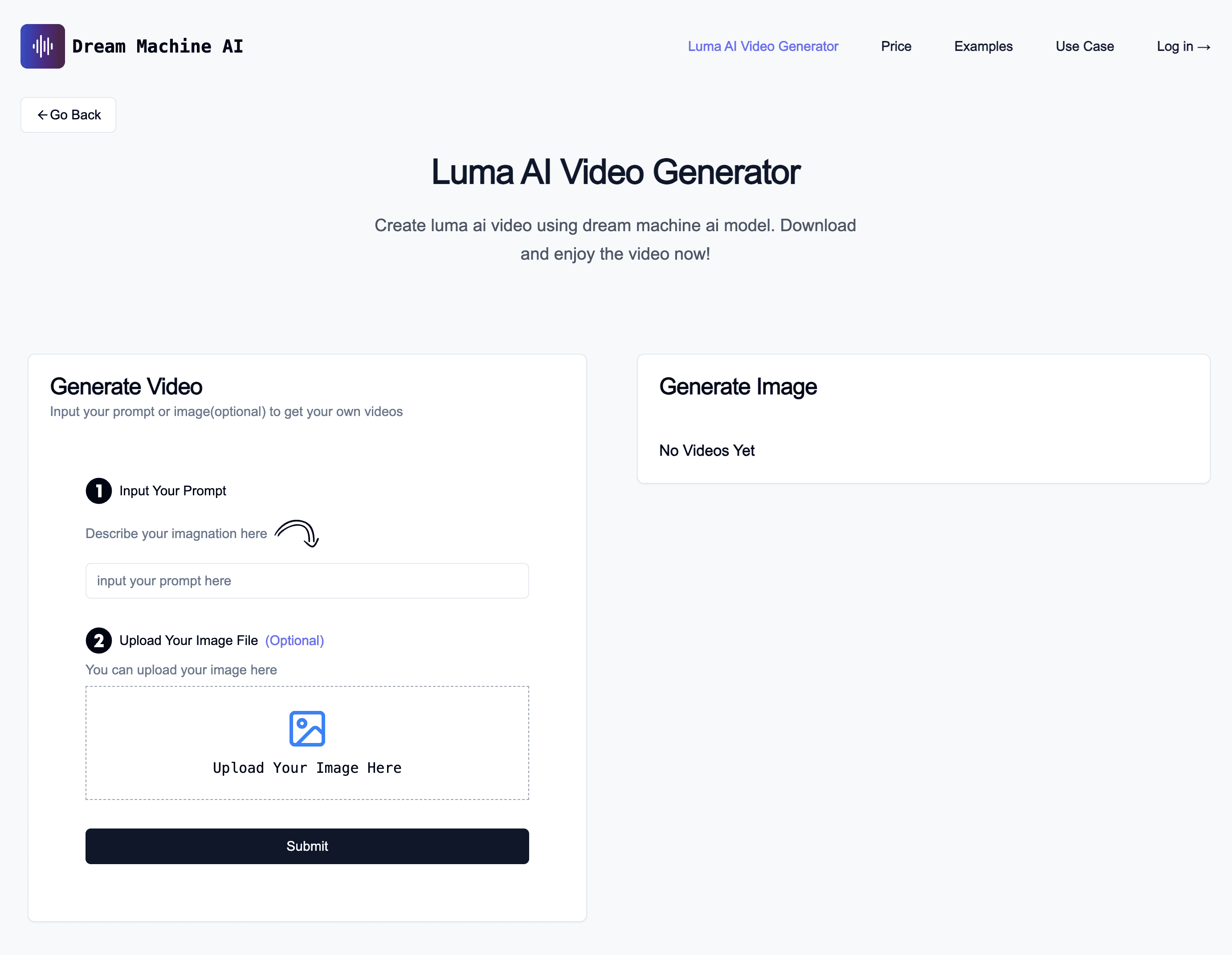 Step 1: Upload & Describe